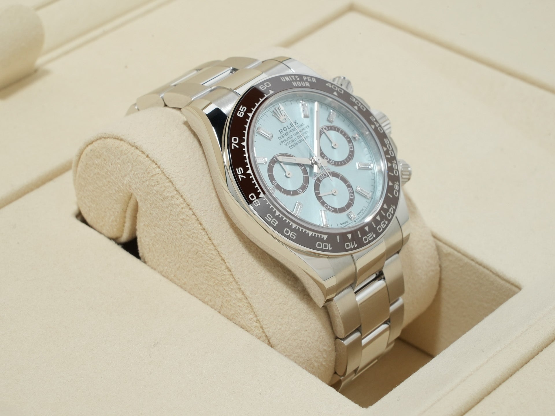 ロレックス デイトナ Ref.126506A プラチナ アイスブルーx11Pダイヤ文字盤 未使用 3a3g6cvq