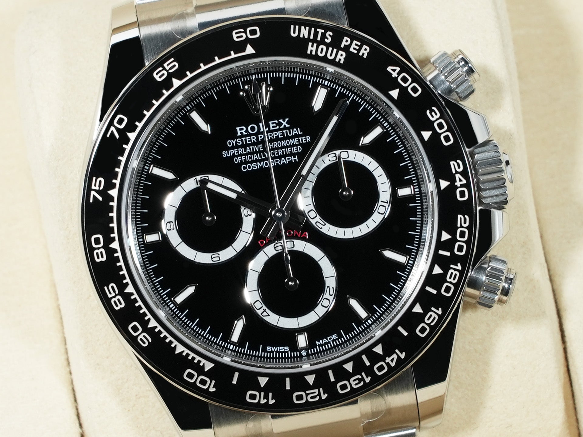 Rolex Daytona Ref. 126500LN Stainless Steel Black Dial Unused gy6q65nn