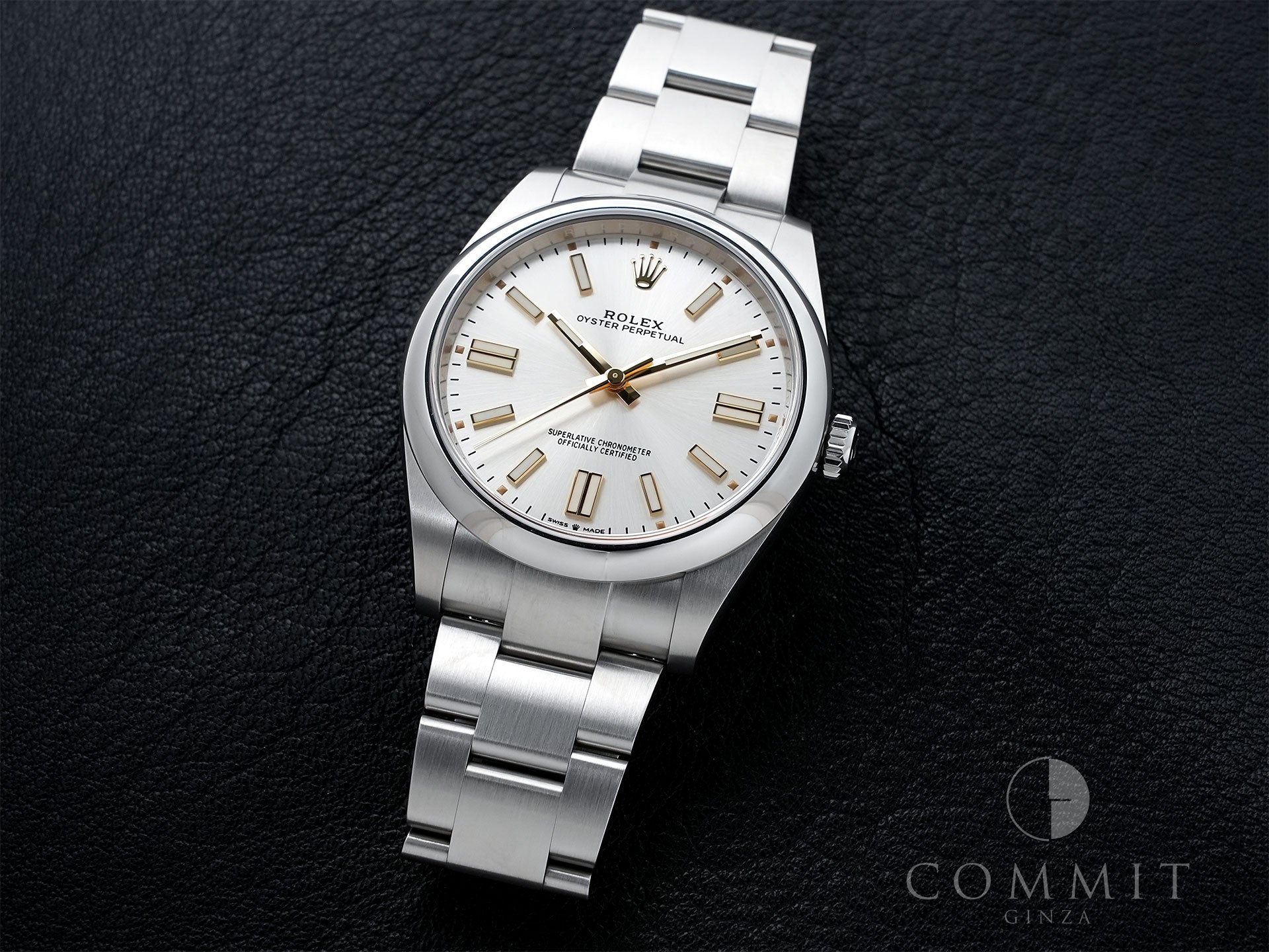 ロレックス オイスターパーペチュアル41 Ref.124300 ステンレススチール シルバー文字盤 極美品 tk6rcwty