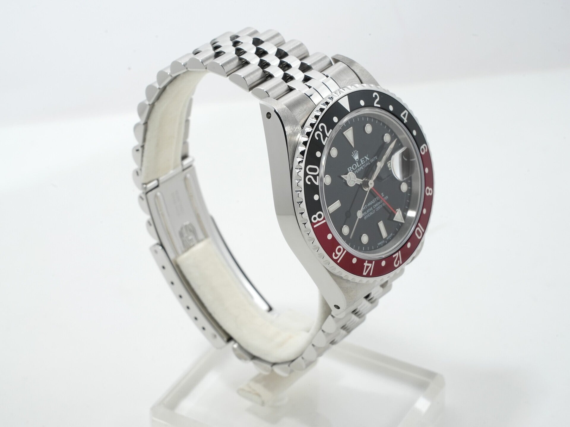 ロレックス GMTマスターII Ref.16760 ステンレススチール ブラック文字盤 ジュビリーブレスレット 美品 4jtirybc