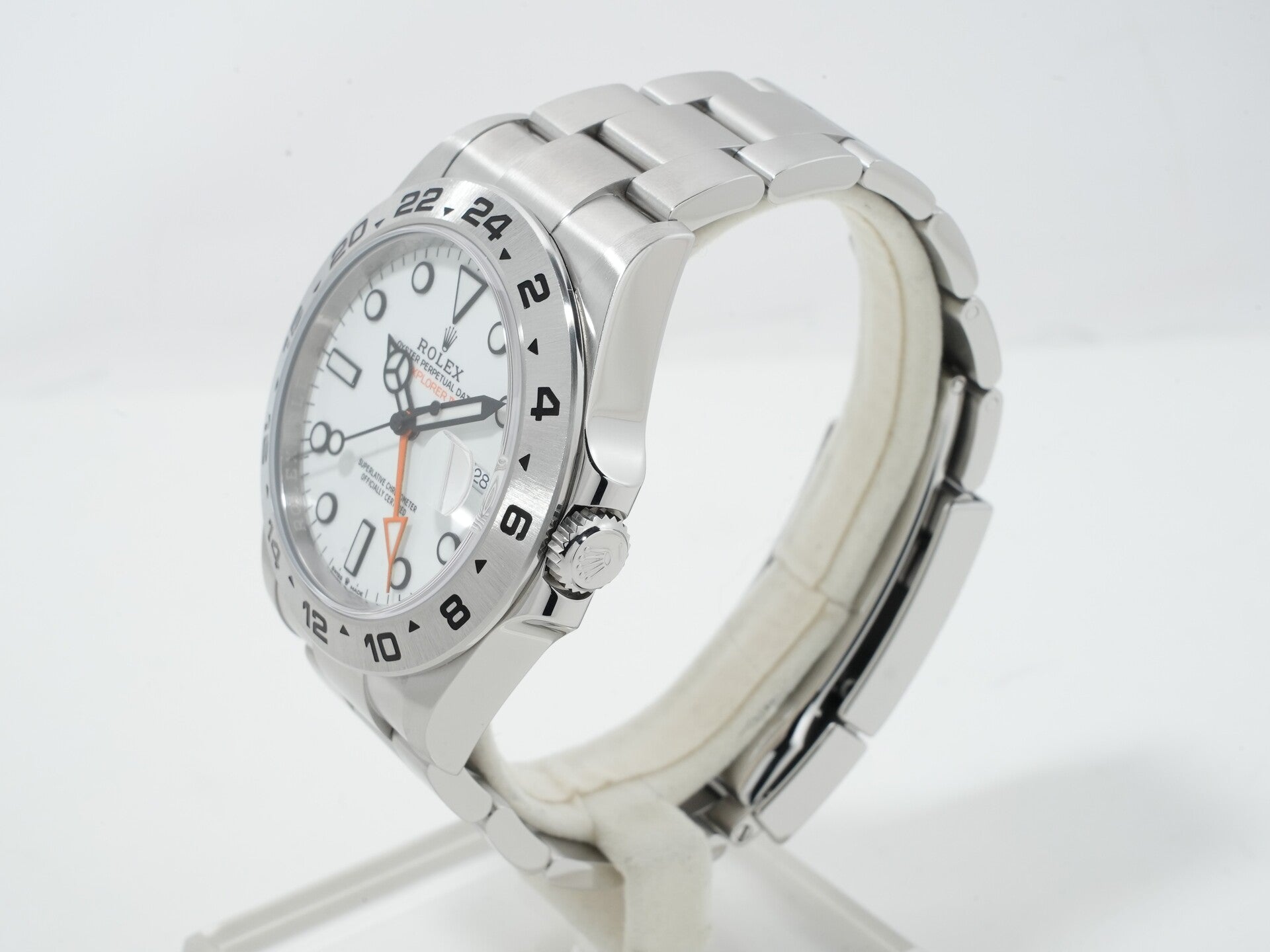 ロレックス エクスプローラーII Ref.226570 ステンレススチール ホワイト文字盤 オイスターブレスレット 美品 t5nnyzuf