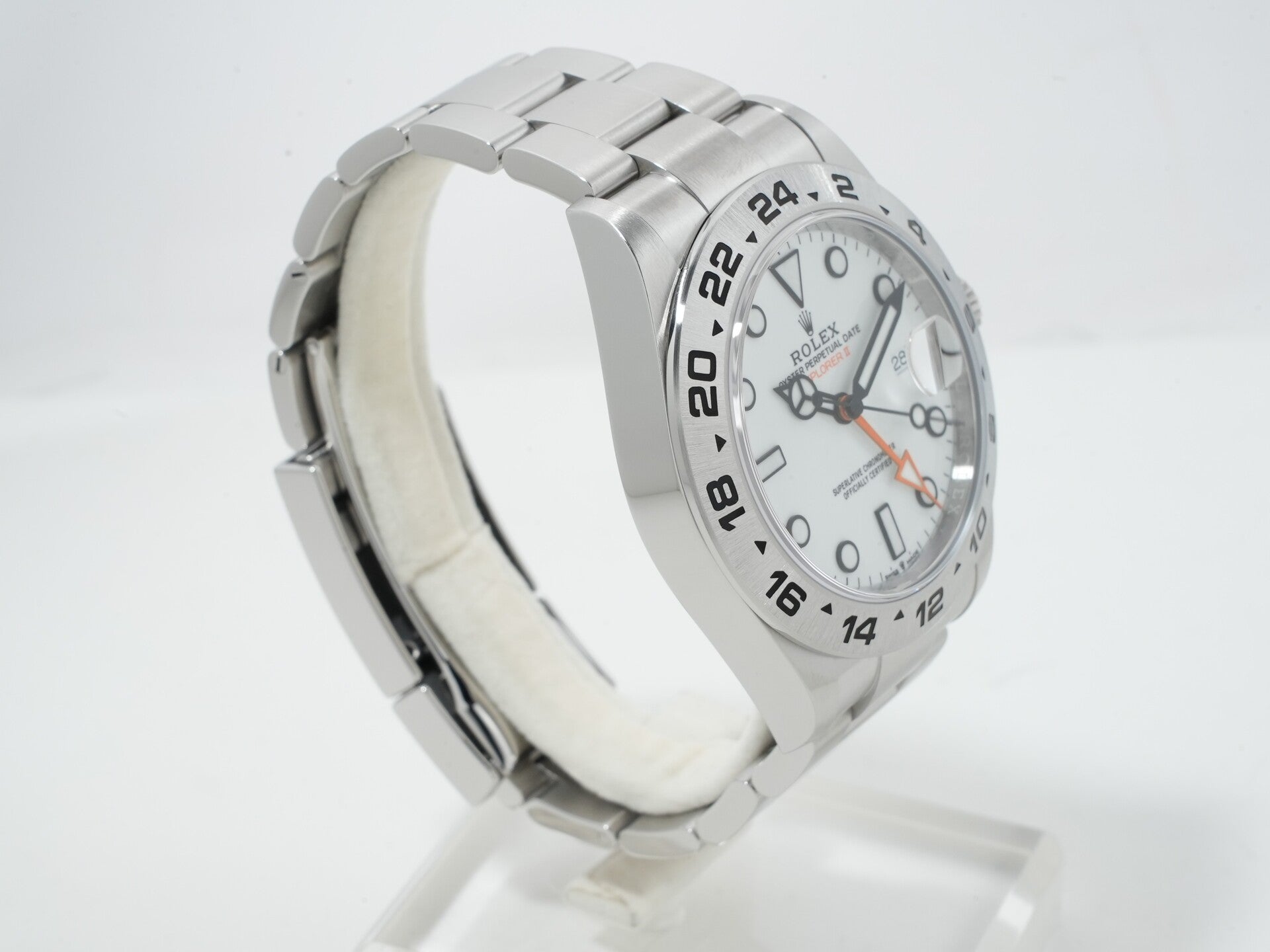 ロレックス エクスプローラーII Ref.226570 ステンレススチール ホワイト文字盤 オイスターブレスレット 美品 t5nnyzuf