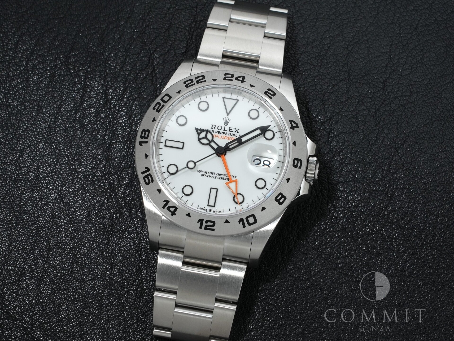 ロレックス エクスプローラーII Ref.226570 ステンレススチール ホワイト文字盤 オイスターブレスレット 美品 t5nnyzuf