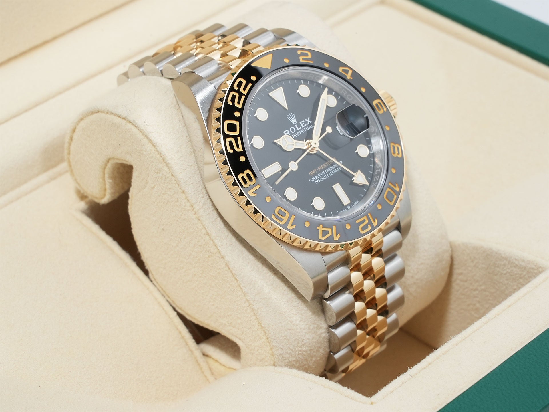 ロレックス GMTマスターII Ref.126713GRNR ステンレススチール/イエローゴールド ブラック文字盤 ジュビリーブレスレット 美品 5sddcwky