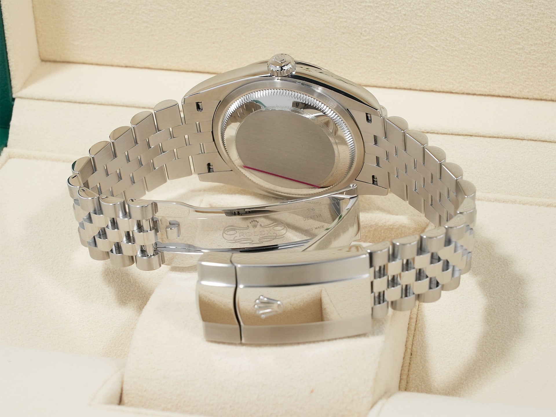 ロレックス デイトジャスト36 Ref.126234 ステンレススチール/ホワイトゴールド ブラック文字盤 ジュビリーブレスレット 美品 2ajhyjox