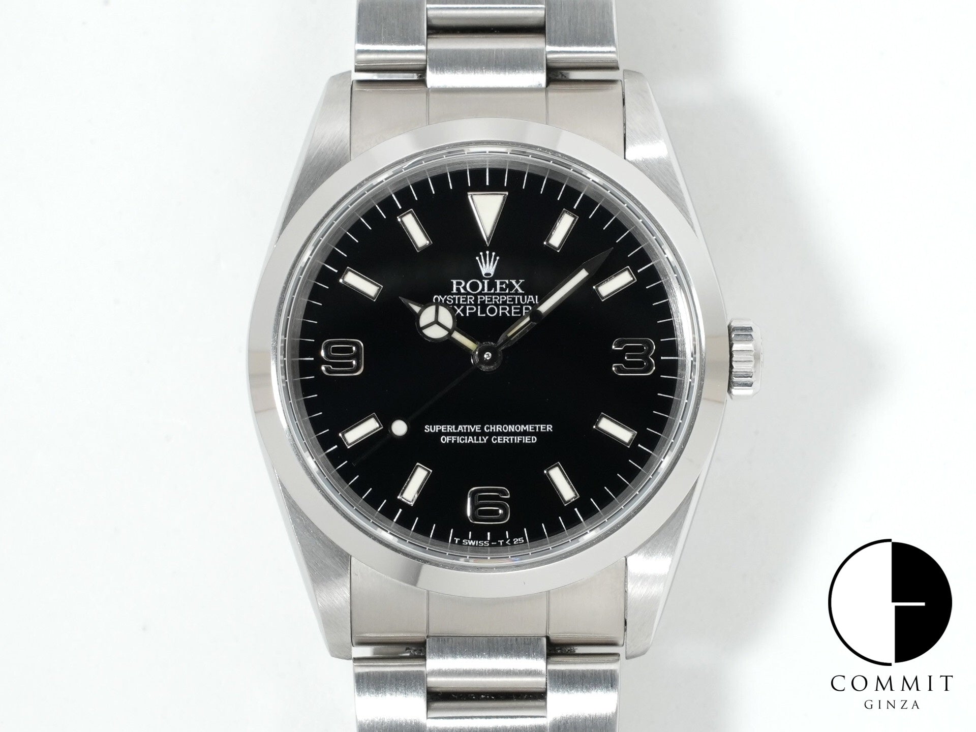 ロレックス エクスプローラーI Ref.14270 ステンレススチール ブラック文字盤 オイスターブレスレット 美品 5g7ghxf7