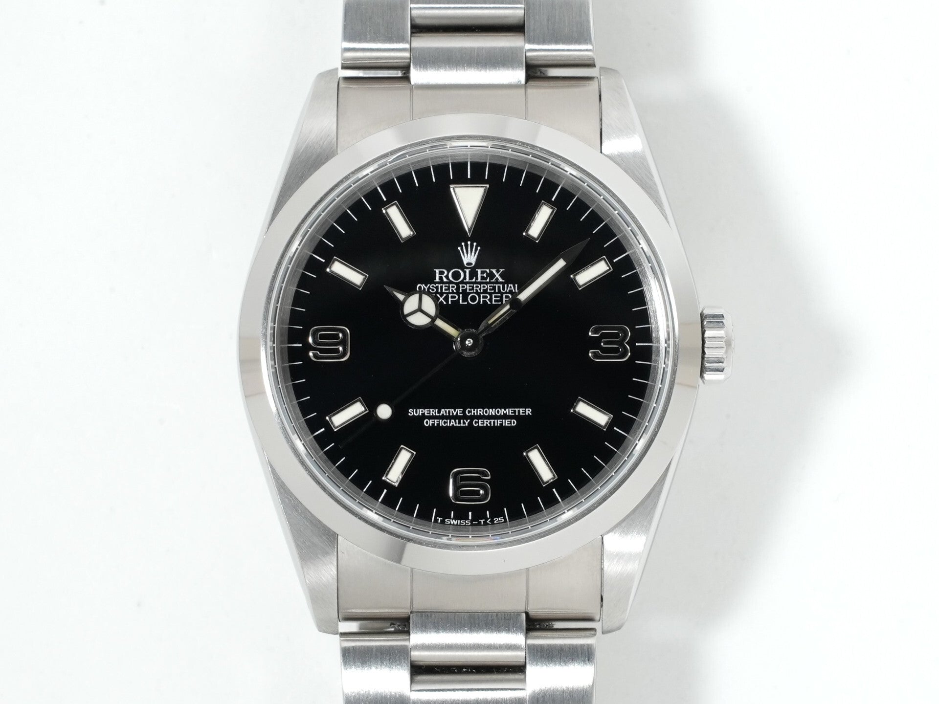 ロレックス エクスプローラーI Ref.14270 ステンレススチール ブラック文字盤 オイスターブレスレット 美品 5g7ghxf7