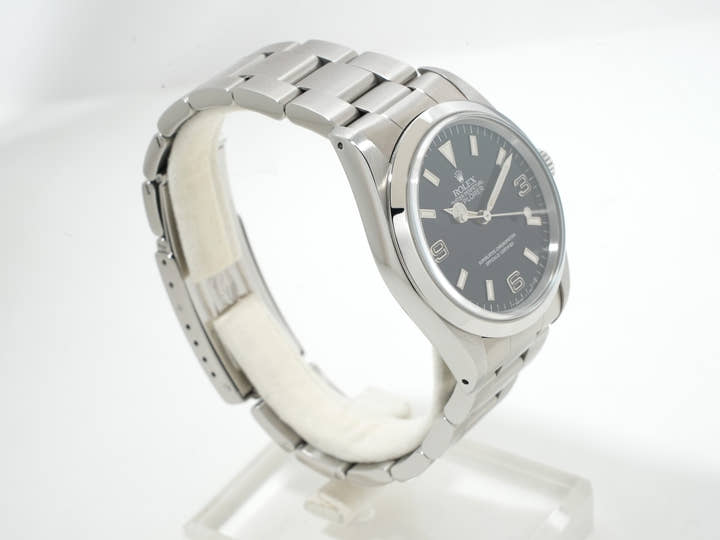 ロレックス エクスプローラーI Ref.14270 ステンレススチール ブラック文字盤 オイスターブレスレット 美品 5g7ghxf7