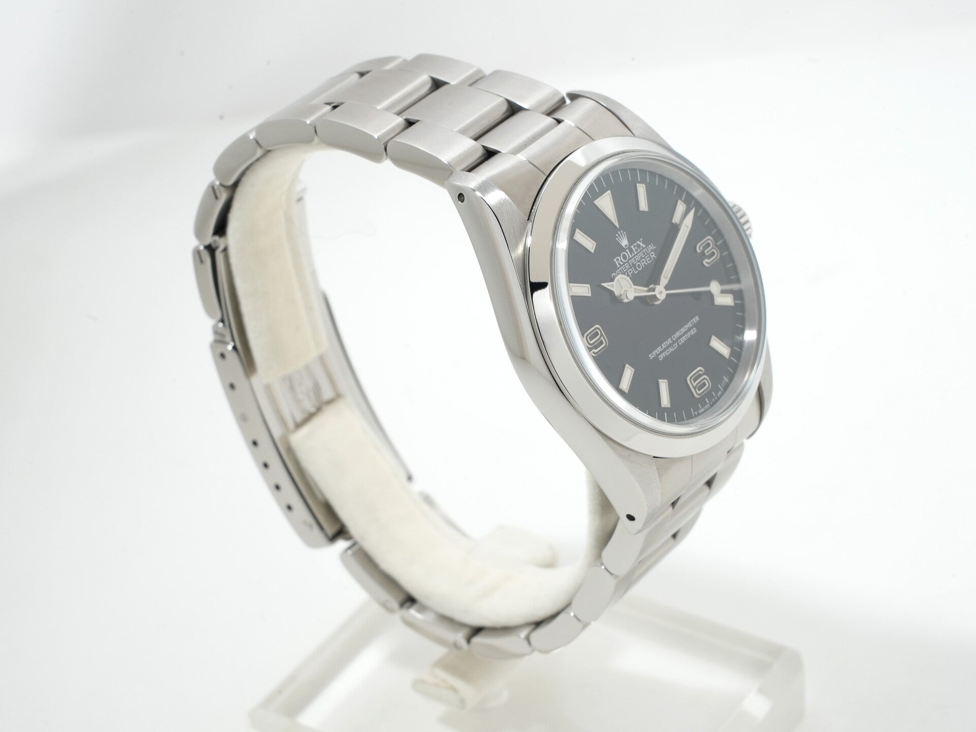 ロレックス エクスプローラーI Ref.14270 ステンレススチール ブラック文字盤 オイスターブレスレット 美品 5g7ghxf7