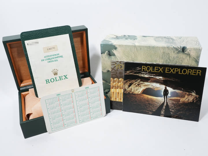 ロレックス エクスプローラーI Ref.14270 ステンレススチール ブラック文字盤 オイスターブレスレット 美品 5g7ghxf7