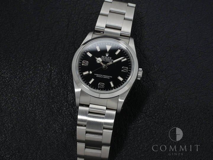ロレックス エクスプローラーI Ref.14270 ステンレススチール ブラック文字盤 オイスターブレスレット 美品 5g7ghxf7