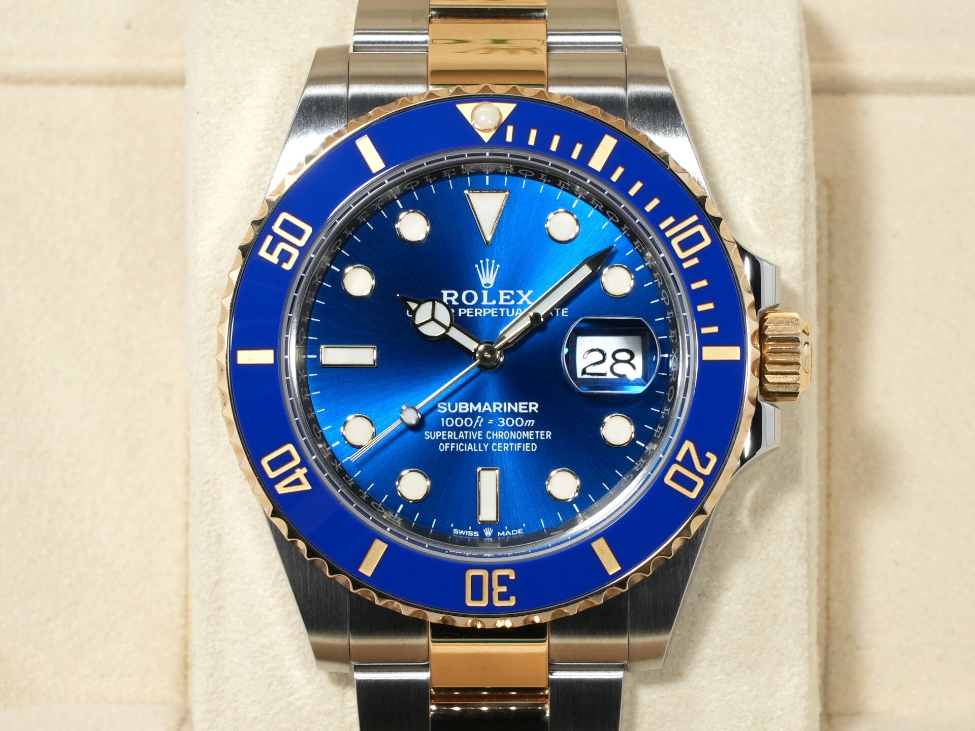 ロレックス サブマリーナー デイト Ref.126613LB ステンレススチール/イエローゴールド ブルー文字盤 美中古 jof5c2t3