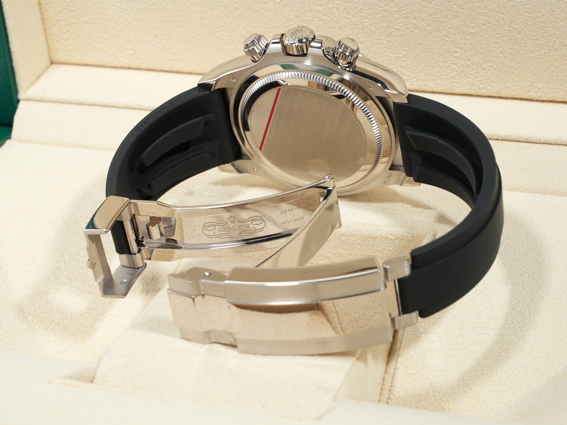 ロレックス デイトナ Ref.126519LN ホワイトゴールド ブライトブラックxスチールx8Pダイヤ文字盤 美中古 putkxwey