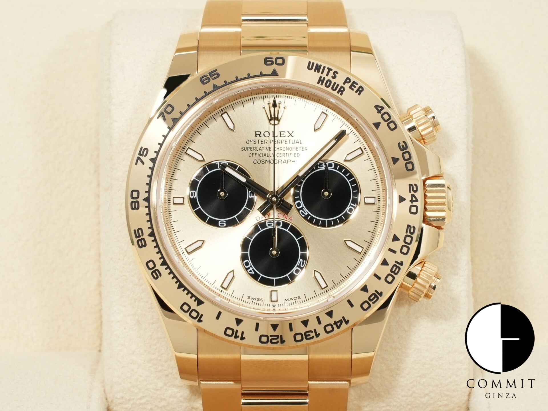 ロレックス デイトナ Ref.126508 イエローゴールド ゴールデンxブライトブラック文字盤 中古 a4sf4c4s
