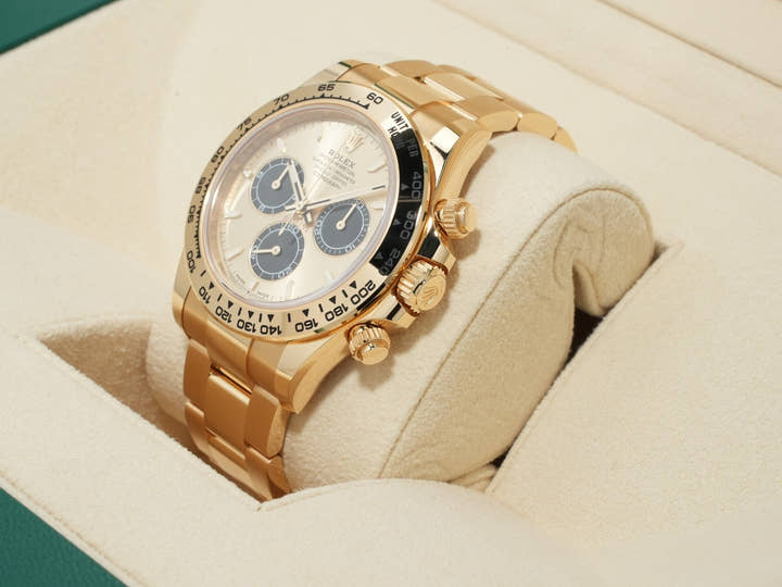 ロレックス デイトナ Ref.126508 イエローゴールド ゴールデンxブライトブラック文字盤 中古 a4sf4c4s