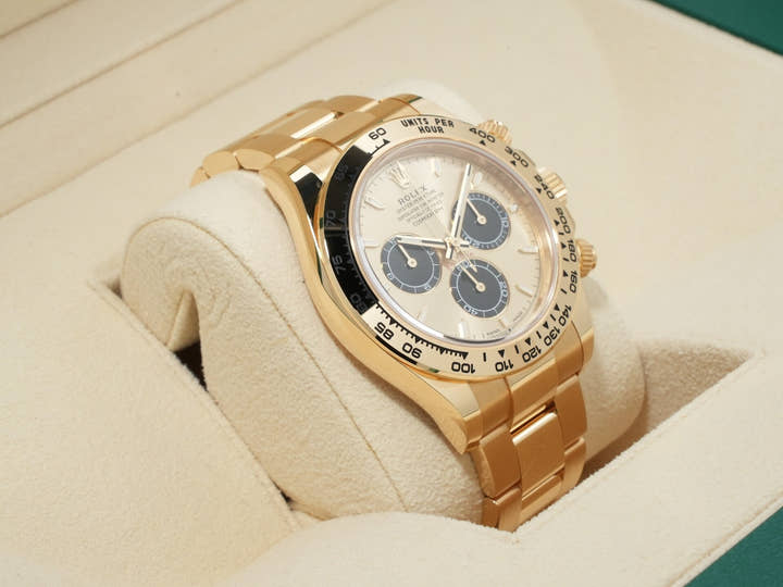 ロレックス デイトナ Ref.126508 イエローゴールド ゴールデンxブライトブラック文字盤 中古 a4sf4c4s