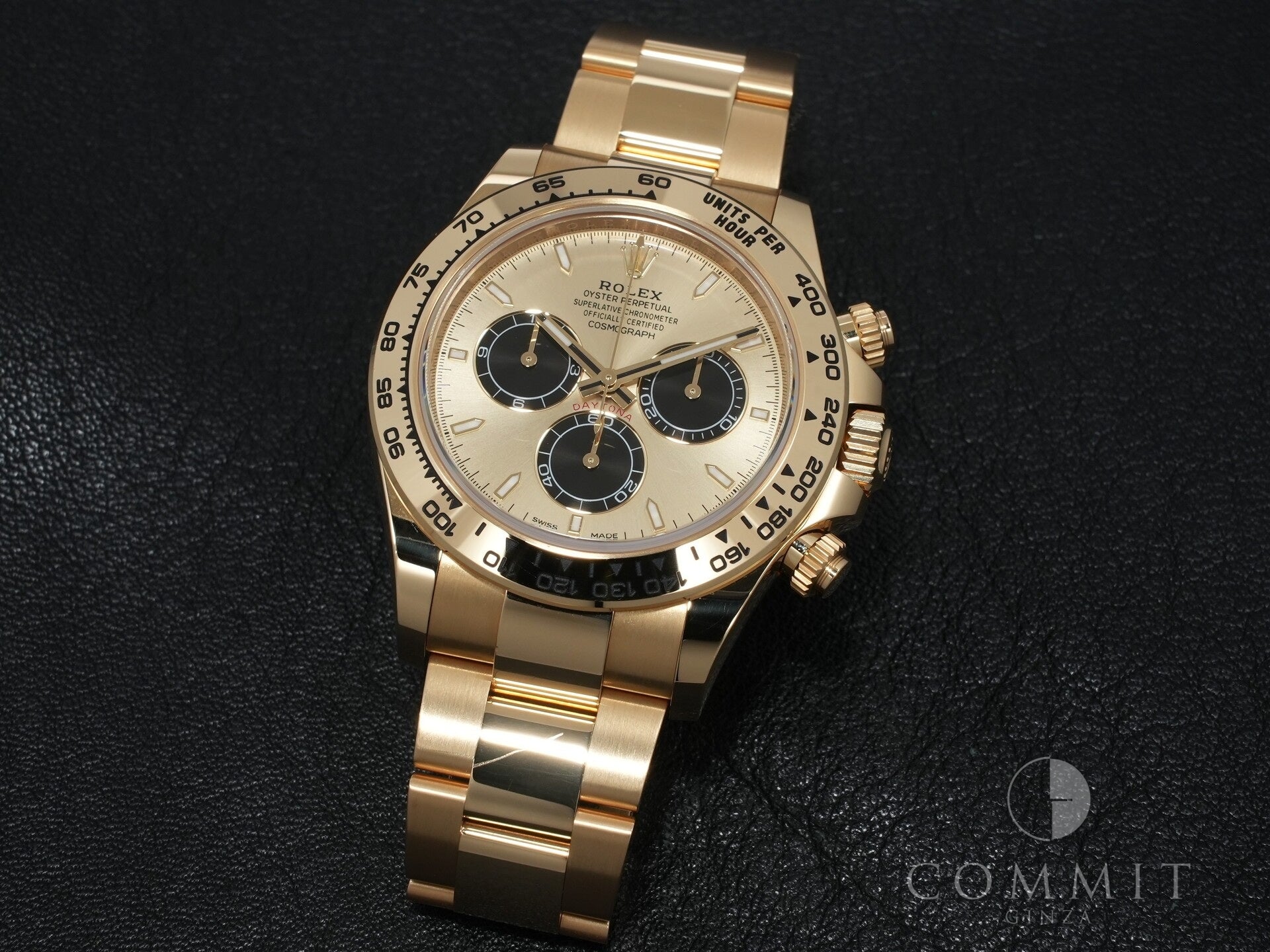 ロレックス デイトナ Ref.126508 イエローゴールド ゴールデンxブライトブラック文字盤 中古 a4sf4c4s