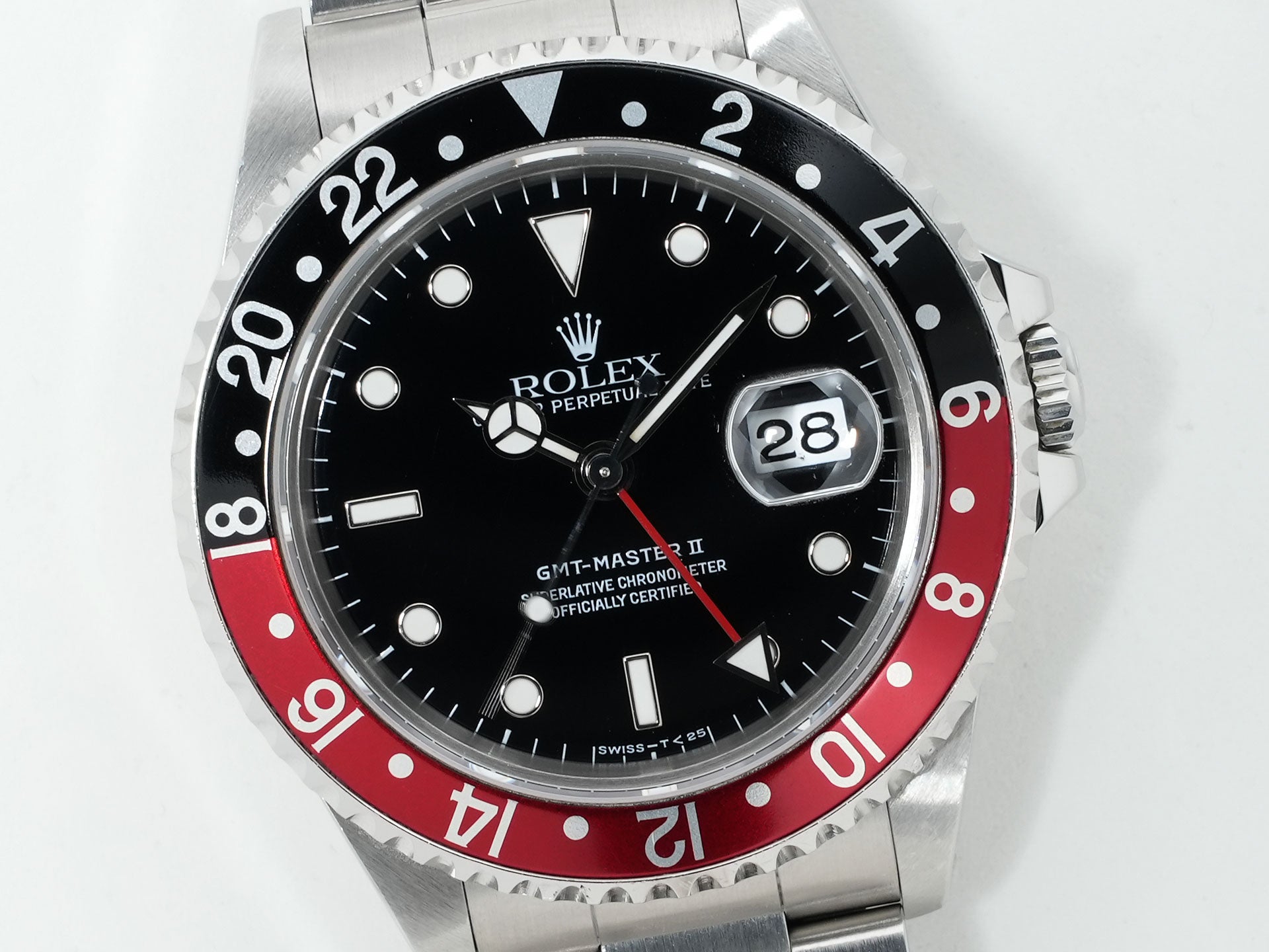 ロレックス GMTマスターII Ref.16710 ステンレススチール ブラック文字盤 オイスターブレスレット 中古 bjcd6vux