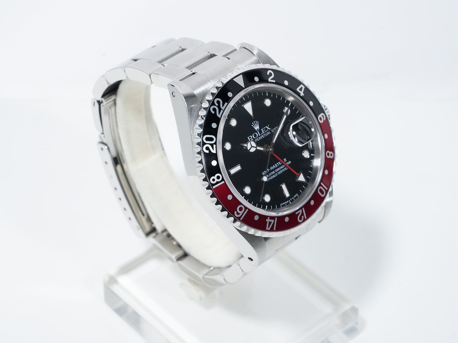 ロレックス GMTマスターII Ref.16710 ステンレススチール ブラック文字盤 オイスターブレスレット 中古 bjcd6vux