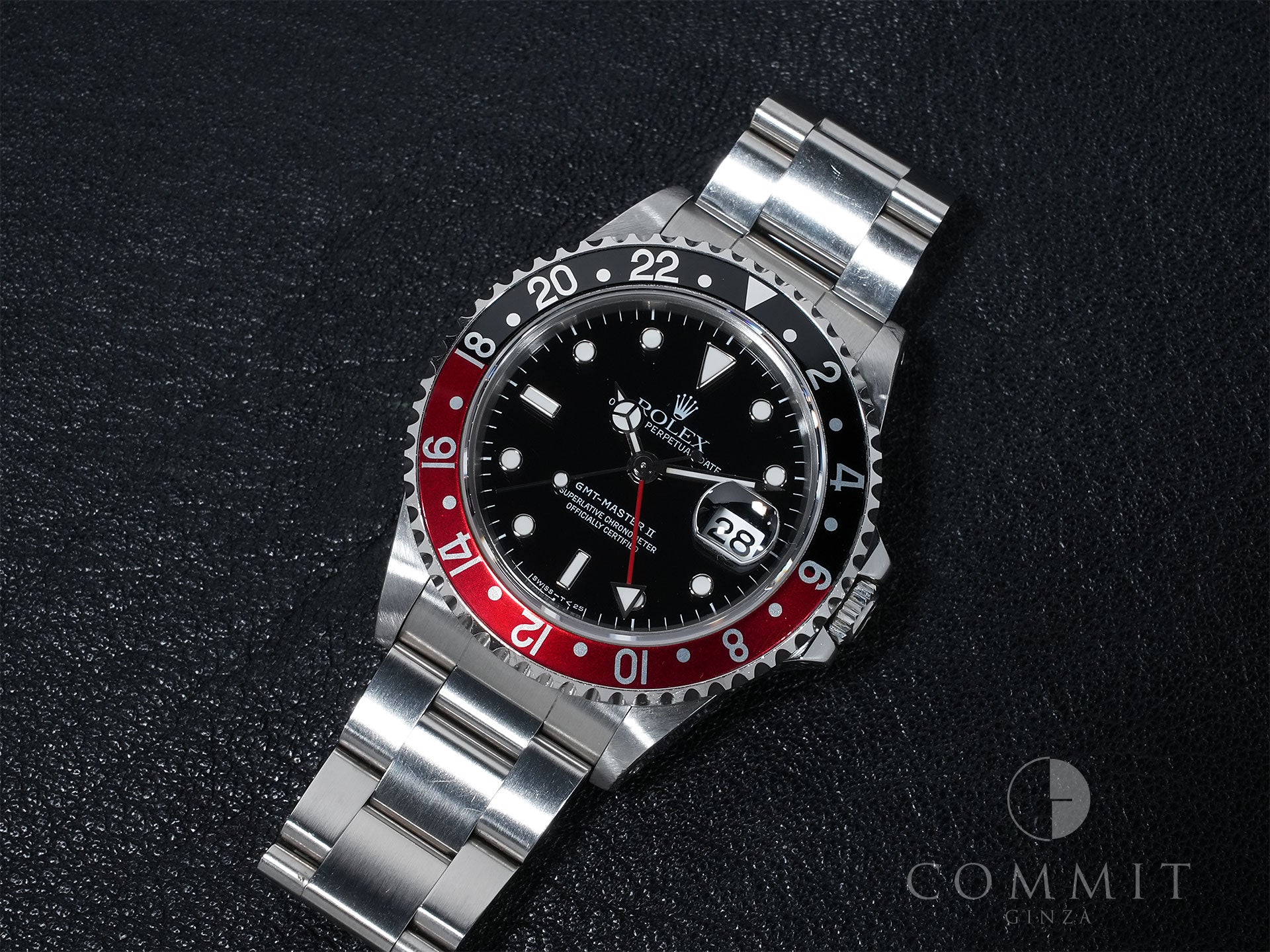 ロレックス GMTマスターII Ref.16710 ステンレススチール ブラック文字盤 オイスターブレスレット 中古 bjcd6vux