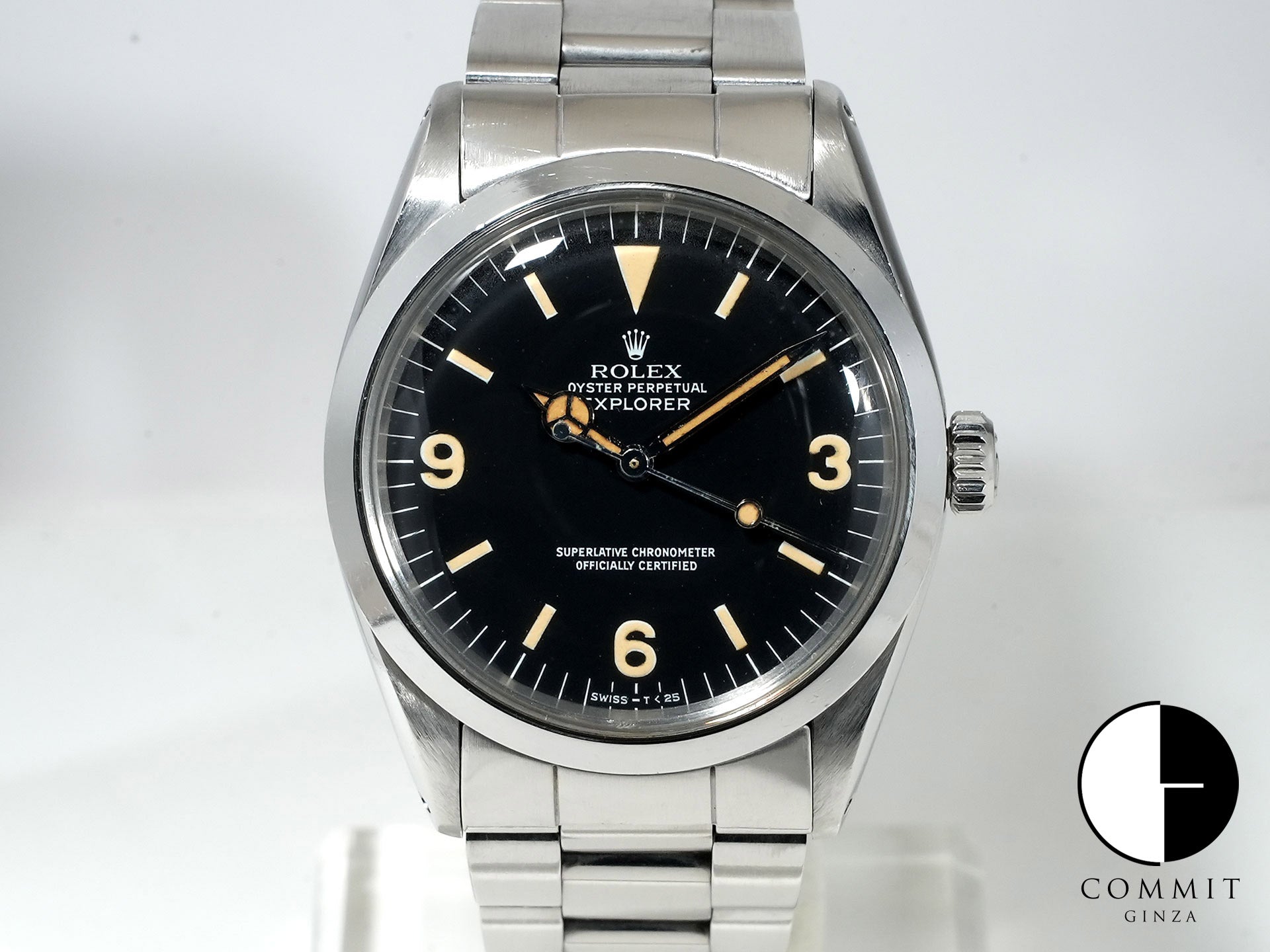 ロレックス エクスプローラーI Ref.1016 ステンレススチール ブラック文字盤 中古 49pcrxt9