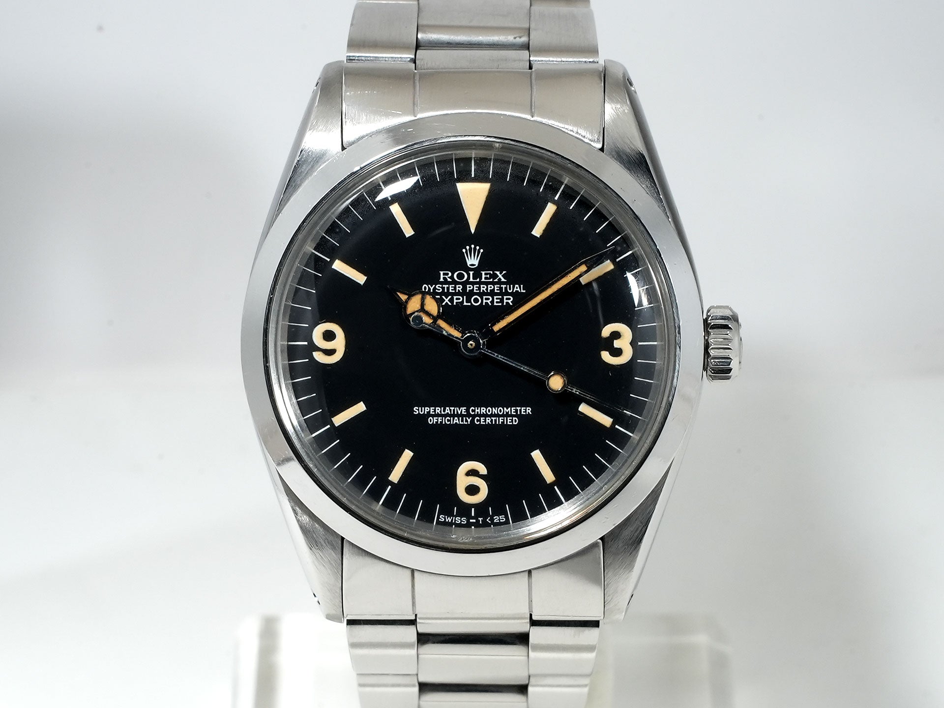 ロレックス エクスプローラーI Ref.1016 ステンレススチール ブラック文字盤 中古 49pcrxt9