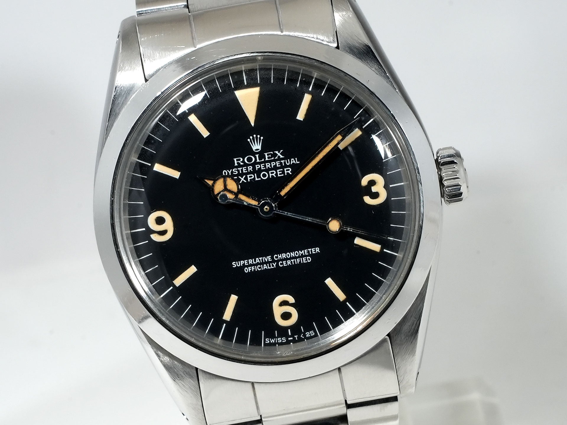 ロレックス エクスプローラーI Ref.1016 ステンレススチール ブラック文字盤 中古 49pcrxt9