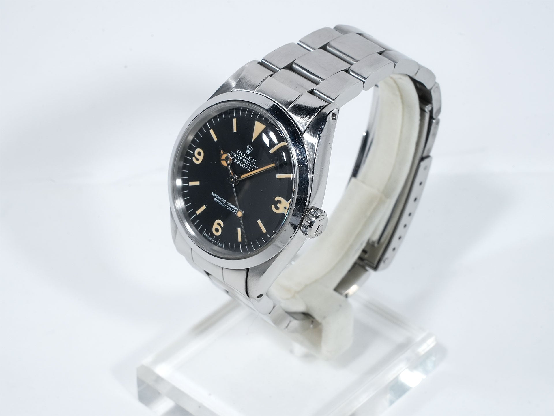 ロレックス エクスプローラーI Ref.1016 ステンレススチール ブラック文字盤 中古 49pcrxt9