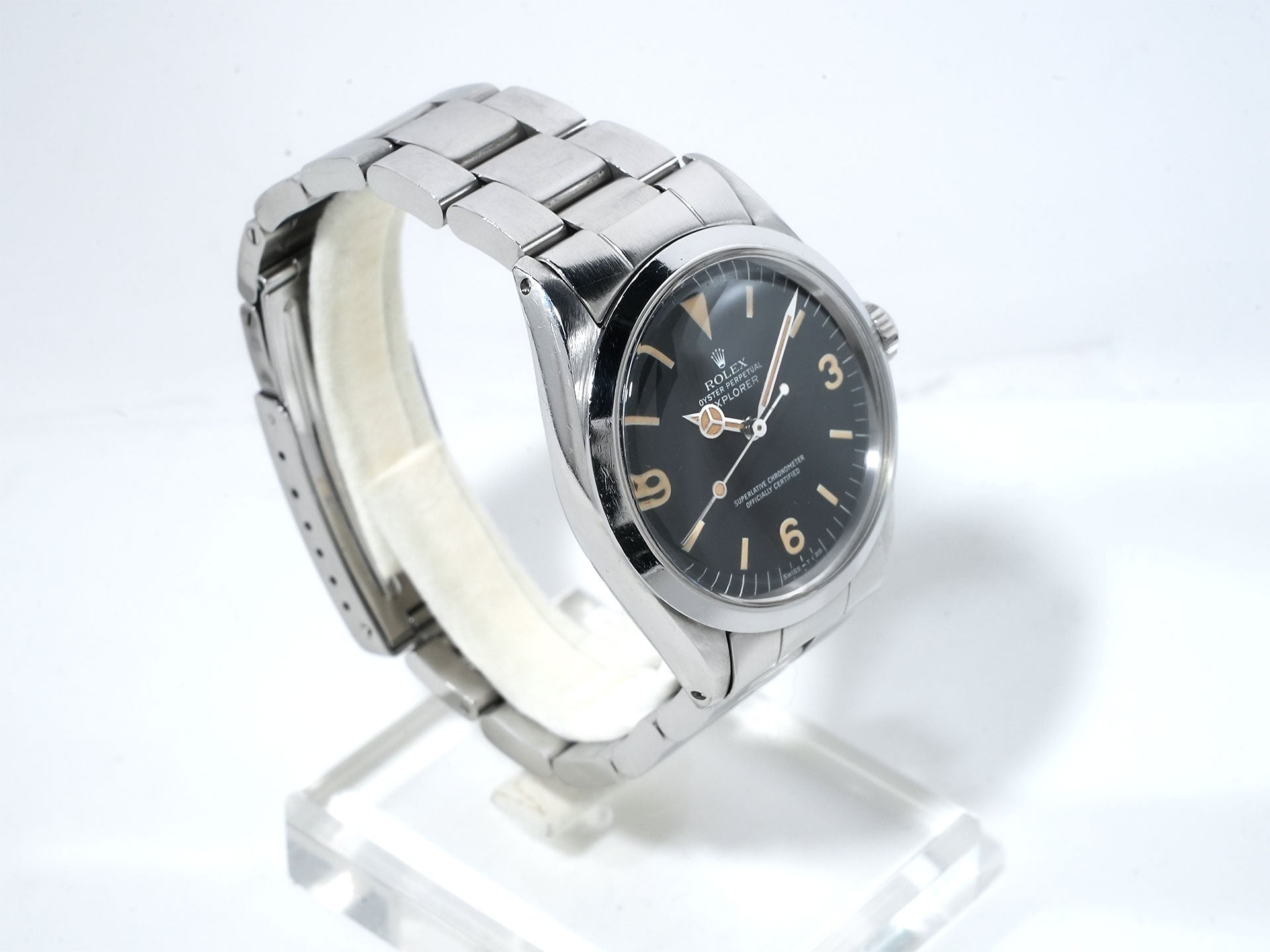 ロレックス エクスプローラーI Ref.1016 ステンレススチール ブラック文字盤 中古 49pcrxt9