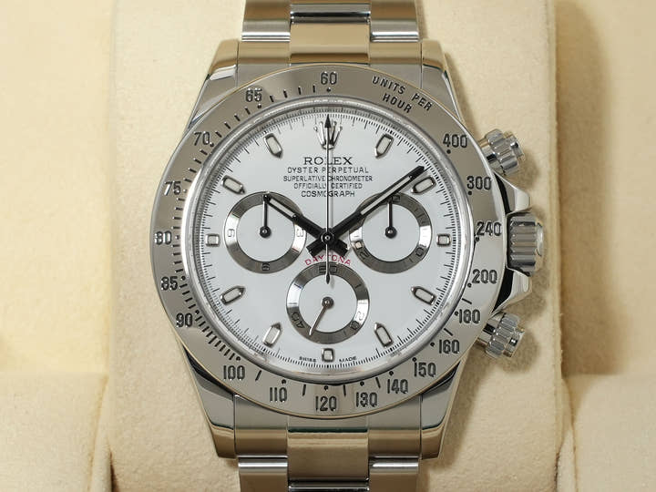 ロレックス デイトナ Ref.116520 ステンレススチール ホワイト文字盤 中古 dmrvb8ta