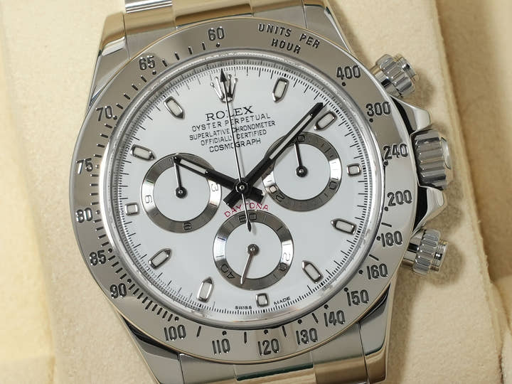 ロレックス デイトナ Ref.116520 ステンレススチール ホワイト文字盤 中古 dmrvb8ta