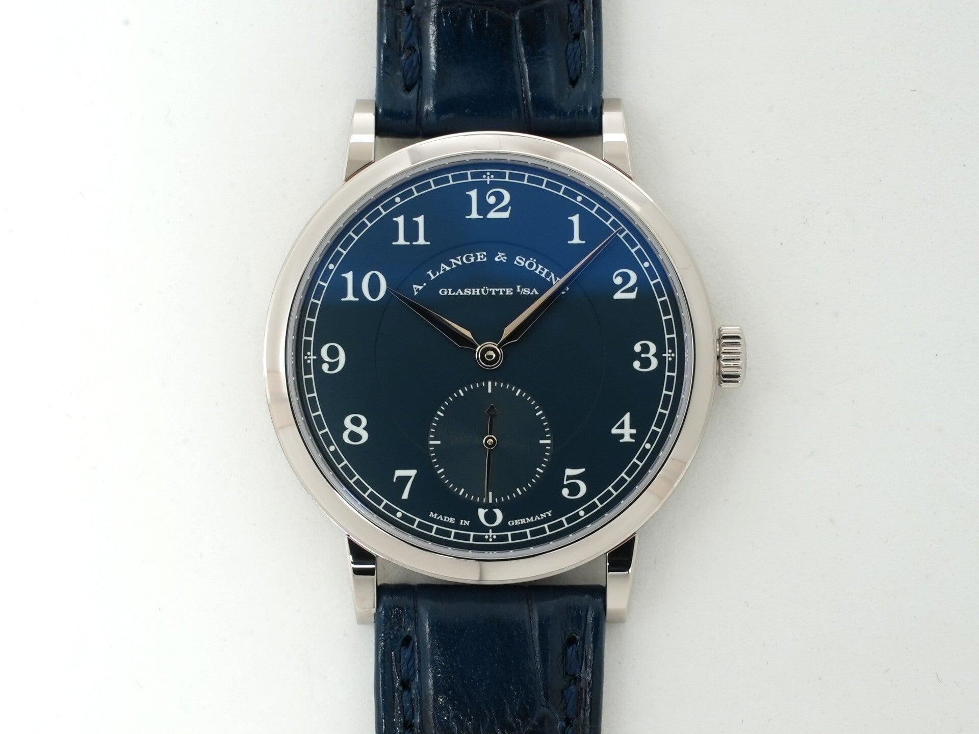 A. Lange &amp; Söhne 1815 Ref. 220.028 White Gold Blue Dial Unused dgiovkrf