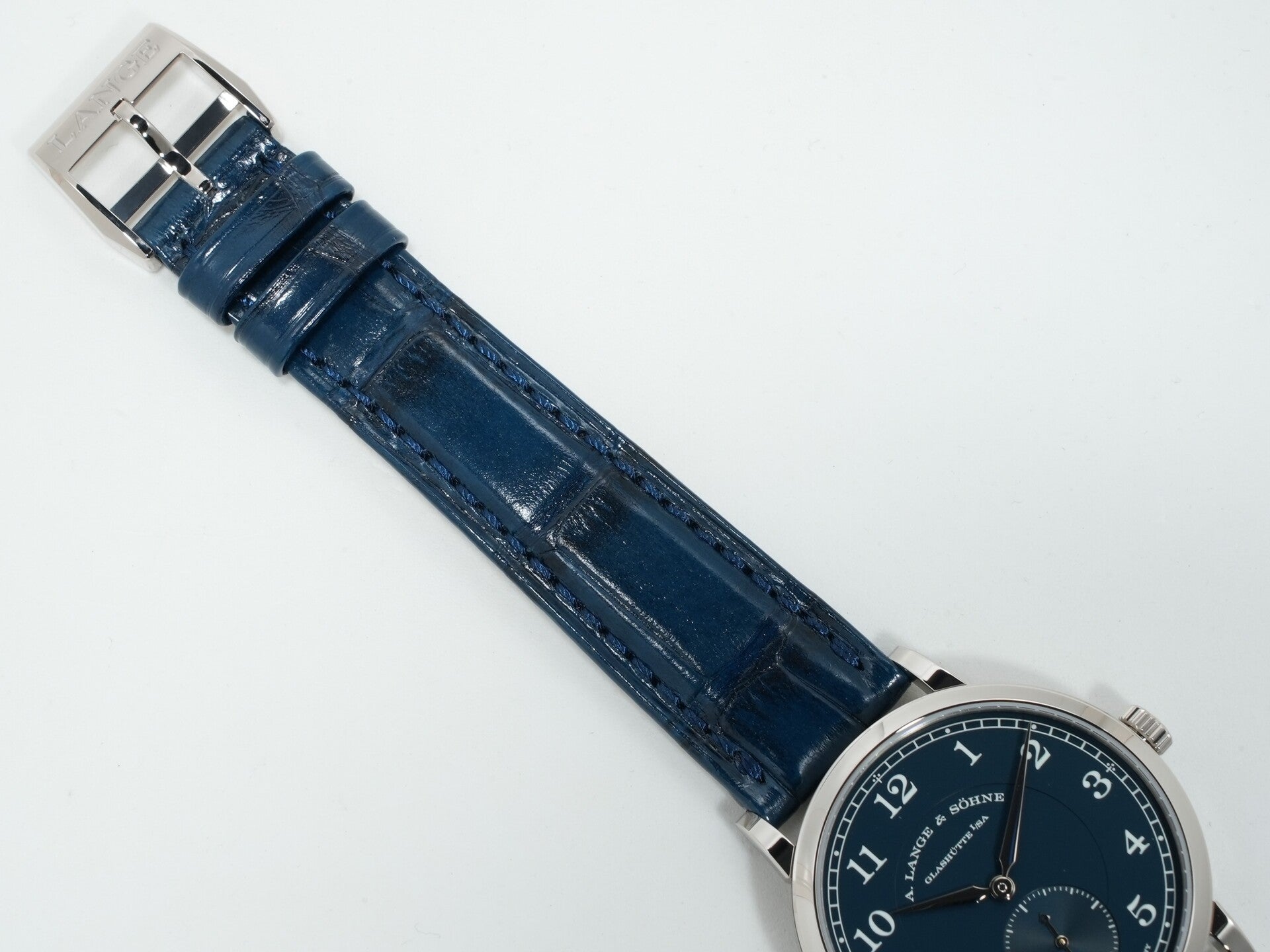 A. Lange &amp; Söhne 1815 Ref. 220.028 White Gold Blue Dial Unused dgiovkrf