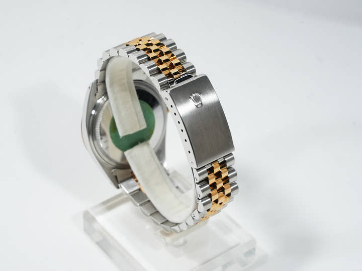 ロレックス デイトジャスト Ref.16013 ステンレススチール/イエローゴールド ブルーステラボイラーゲージ文字盤 中古 q3e842fd