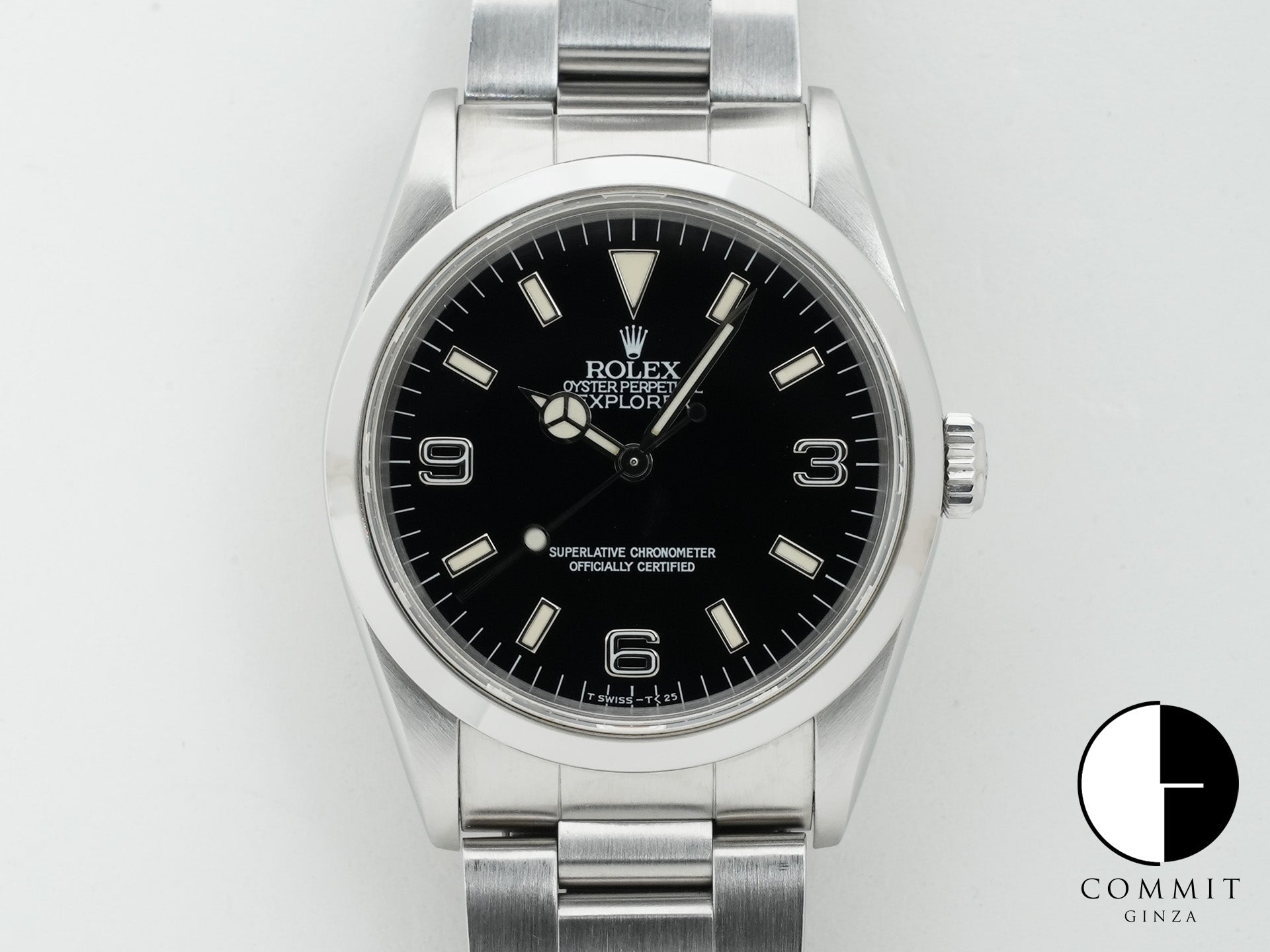 ロレックス エクスプローラーI Ref.14270 ステンレススチール ブラック文字盤 オイスターブレスレット 中古 u4348g8e