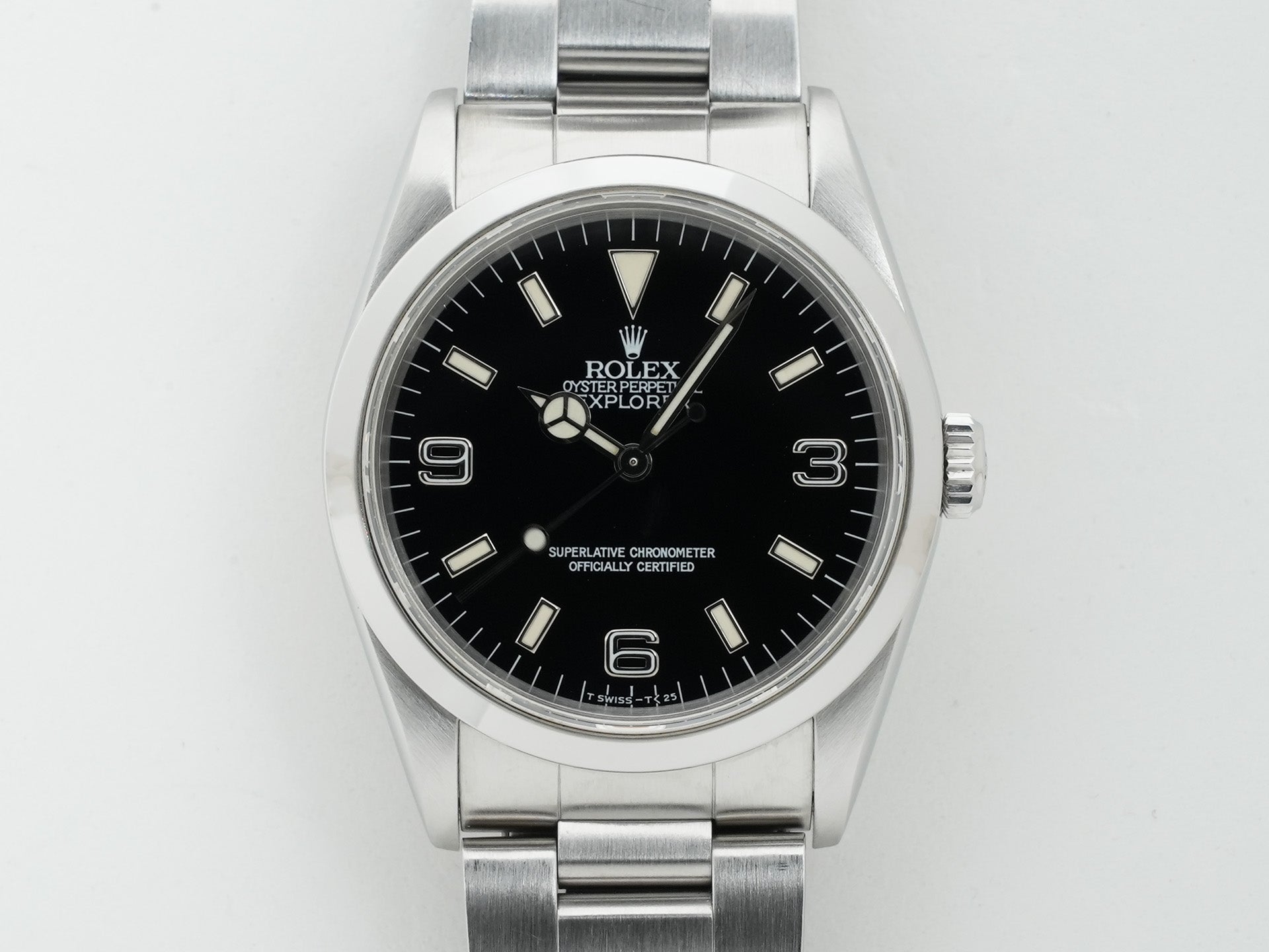 ロレックス エクスプローラーI Ref.14270 ステンレススチール ブラック文字盤 オイスターブレスレット 中古 u4348g8e