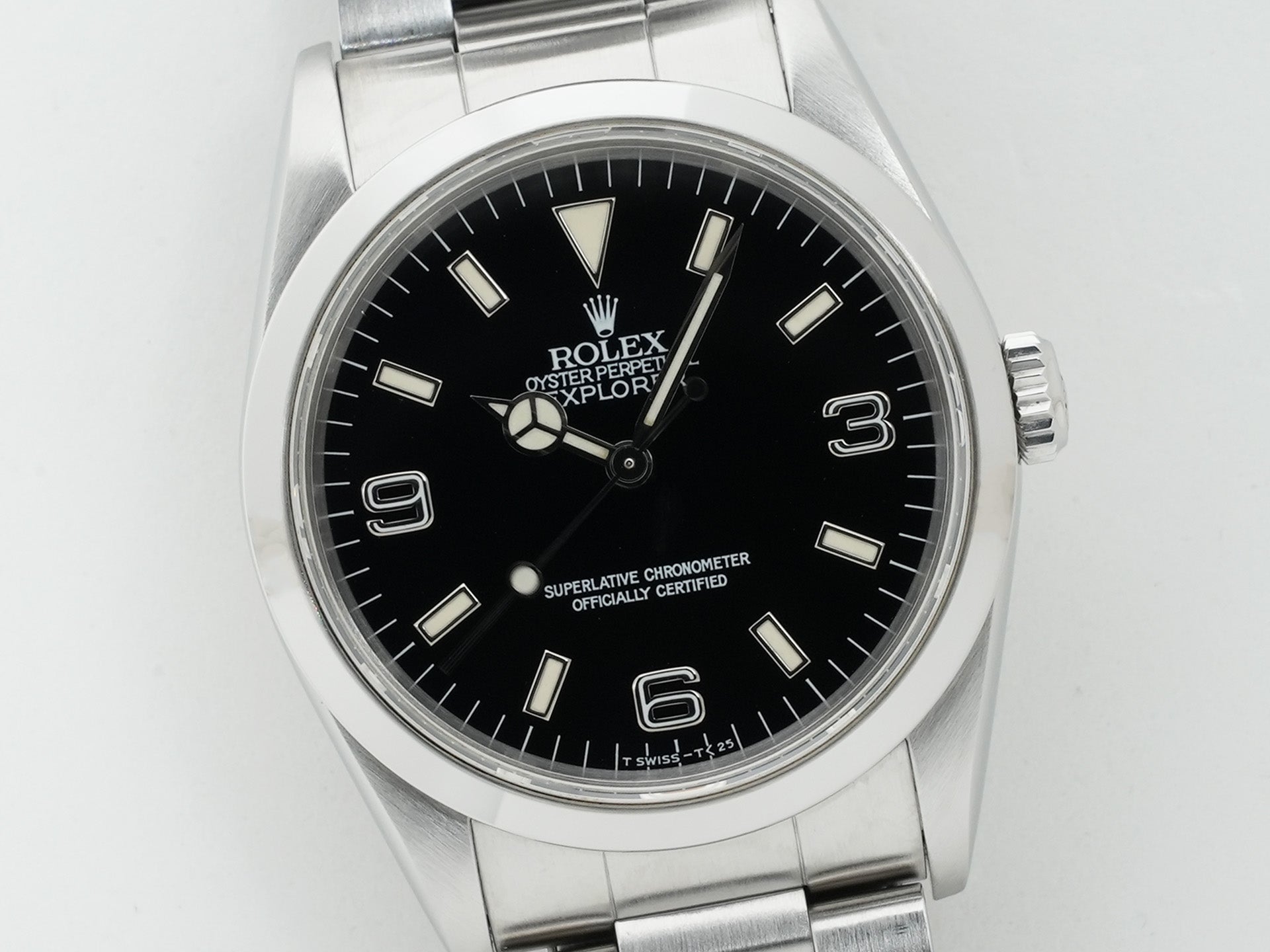 ロレックス エクスプローラーI Ref.14270 ステンレススチール ブラック文字盤 オイスターブレスレット 中古 u4348g8e