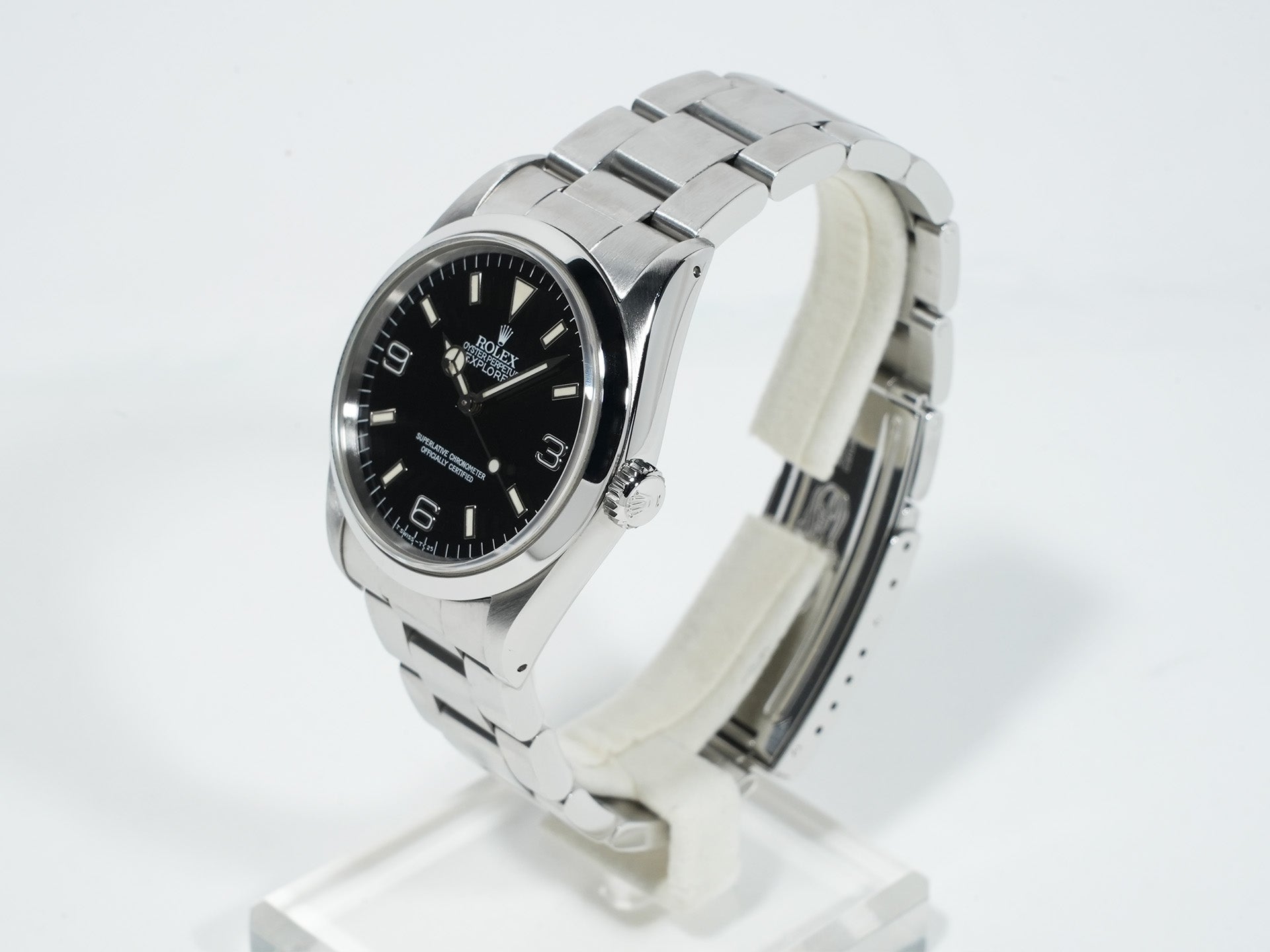 ロレックス エクスプローラーI Ref.14270 ステンレススチール ブラック文字盤 オイスターブレスレット 中古 u4348g8e