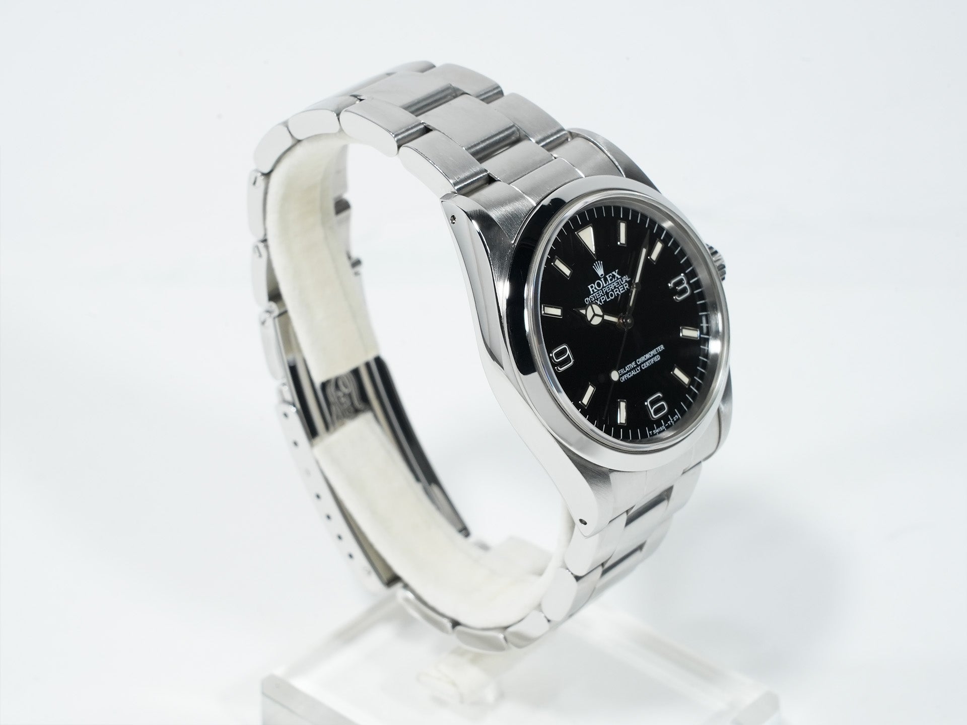 ロレックス エクスプローラーI Ref.14270 ステンレススチール ブラック文字盤 オイスターブレスレット 中古 u4348g8e