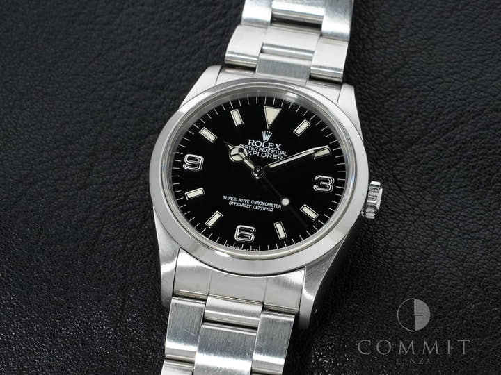 ロレックス エクスプローラーI Ref.14270 ステンレススチール ブラック文字盤 オイスターブレスレット 中古 u4348g8e