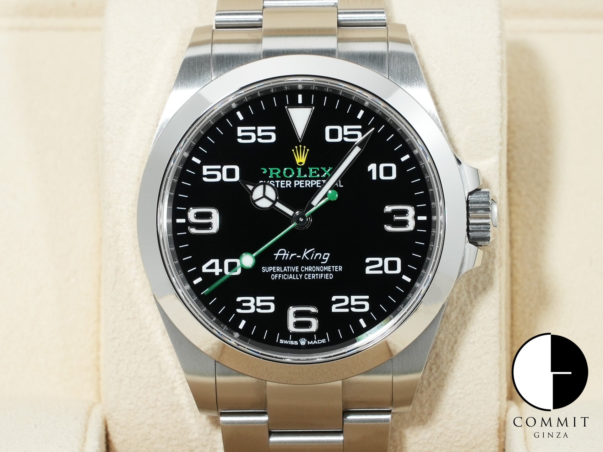 ロレックス エアキング Ref.126900 ステンレススチール ブラック文字盤 オイスターブレスレット 中古 ws23dv8b