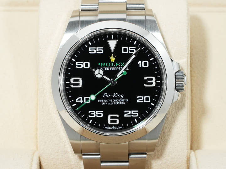 ロレックス エアキング Ref.126900 ステンレススチール ブラック文字盤 オイスターブレスレット 中古 ws23dv8b