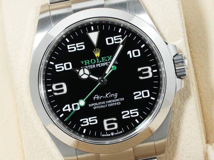 ロレックス エアキング Ref.126900 ステンレススチール ブラック文字盤 オイスターブレスレット 中古 ws23dv8b