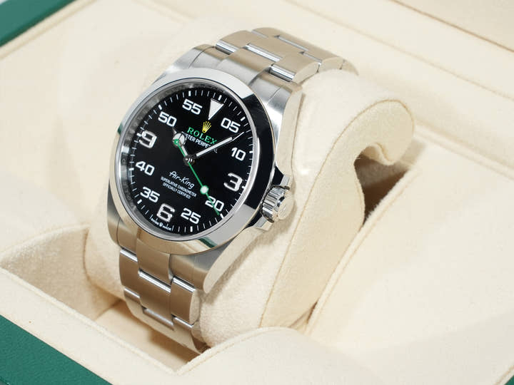 ロレックス エアキング Ref.126900 ステンレススチール ブラック文字盤 オイスターブレスレット 中古 ws23dv8b