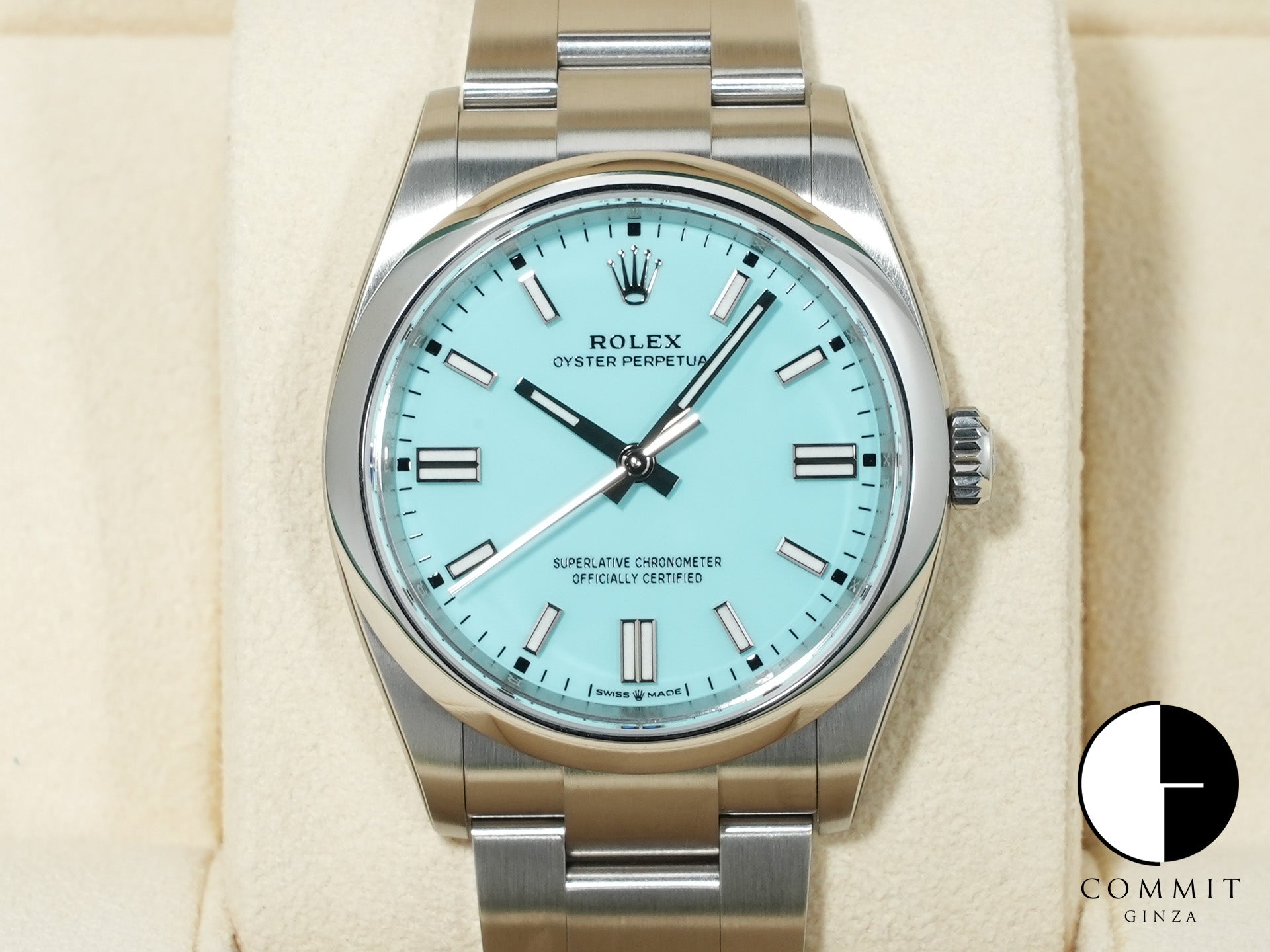 ロレックス オイスターパーペチュアル36 Ref.126000 ステンレススチール ターコイズ文字盤 未使用 zegqg8e6