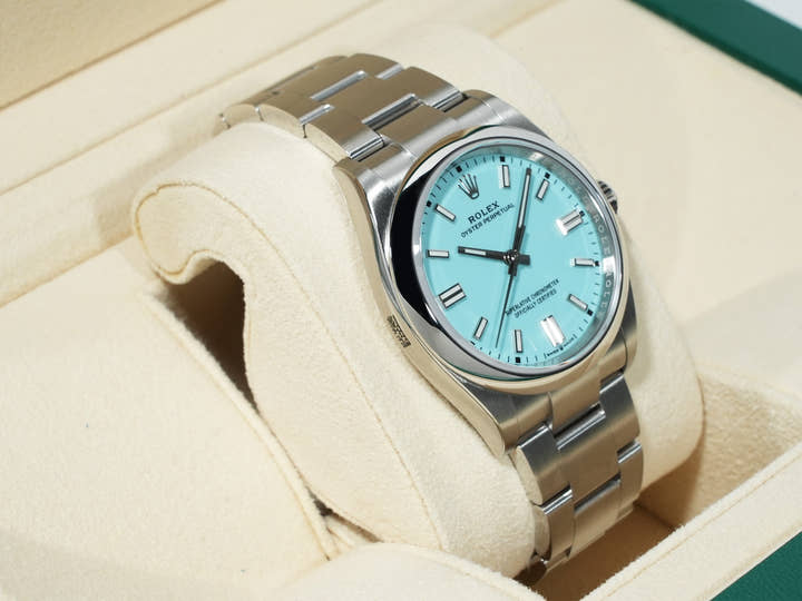 ロレックス オイスターパーペチュアル36 Ref.126000 ステンレススチール ターコイズ文字盤 未使用 zegqg8e6