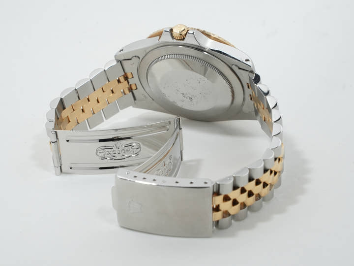 ロレックス GMTマスター Ref.16753 ステンレススチール/イエローゴールド ブラウン文字盤 ジュビリーブレスレット 中古 uqyc5o8u