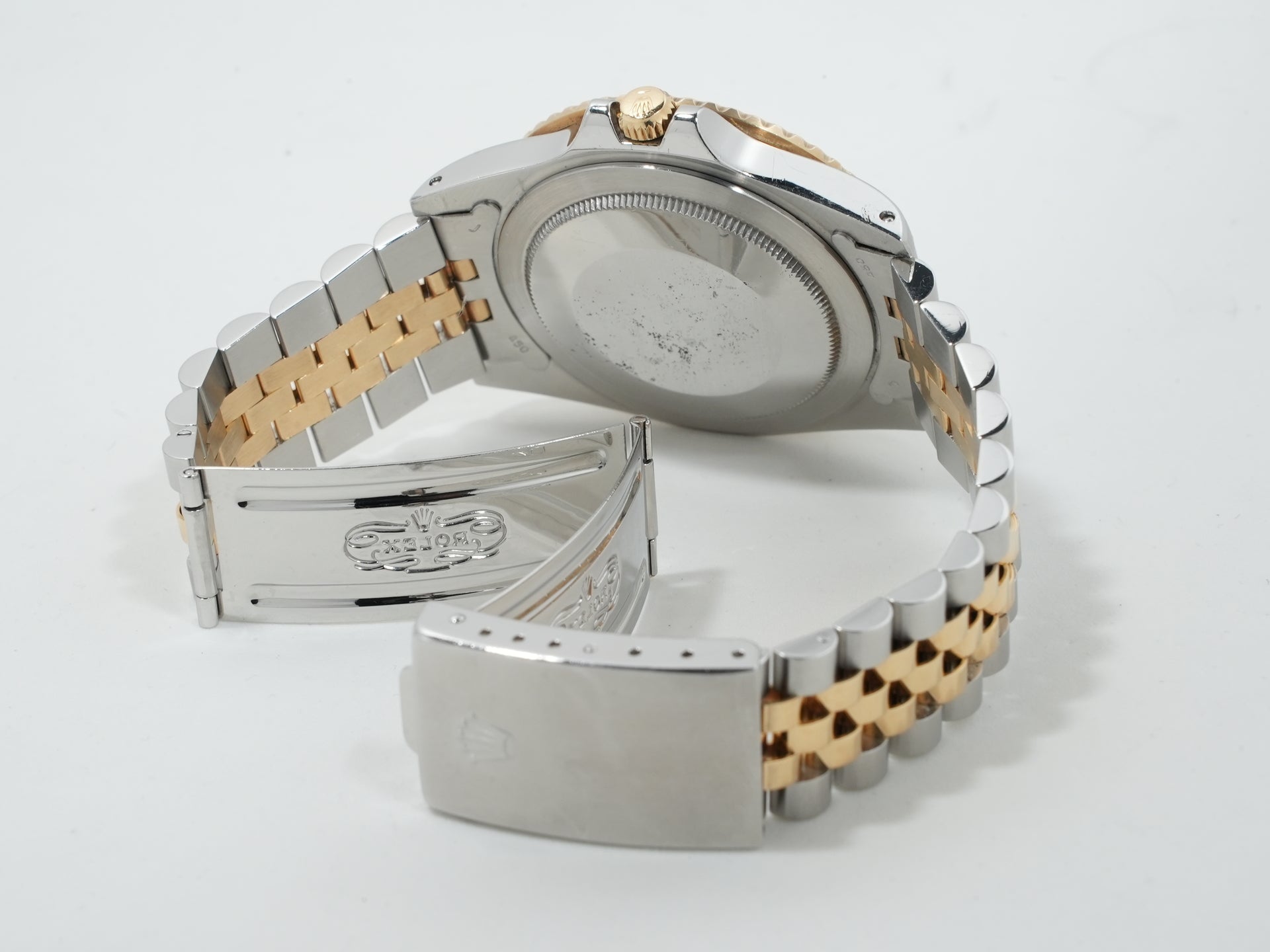 ロレックス GMTマスター Ref.16753 ステンレススチール/イエローゴールド ブラウン文字盤 ジュビリーブレスレット 中古 uqyc5o8u