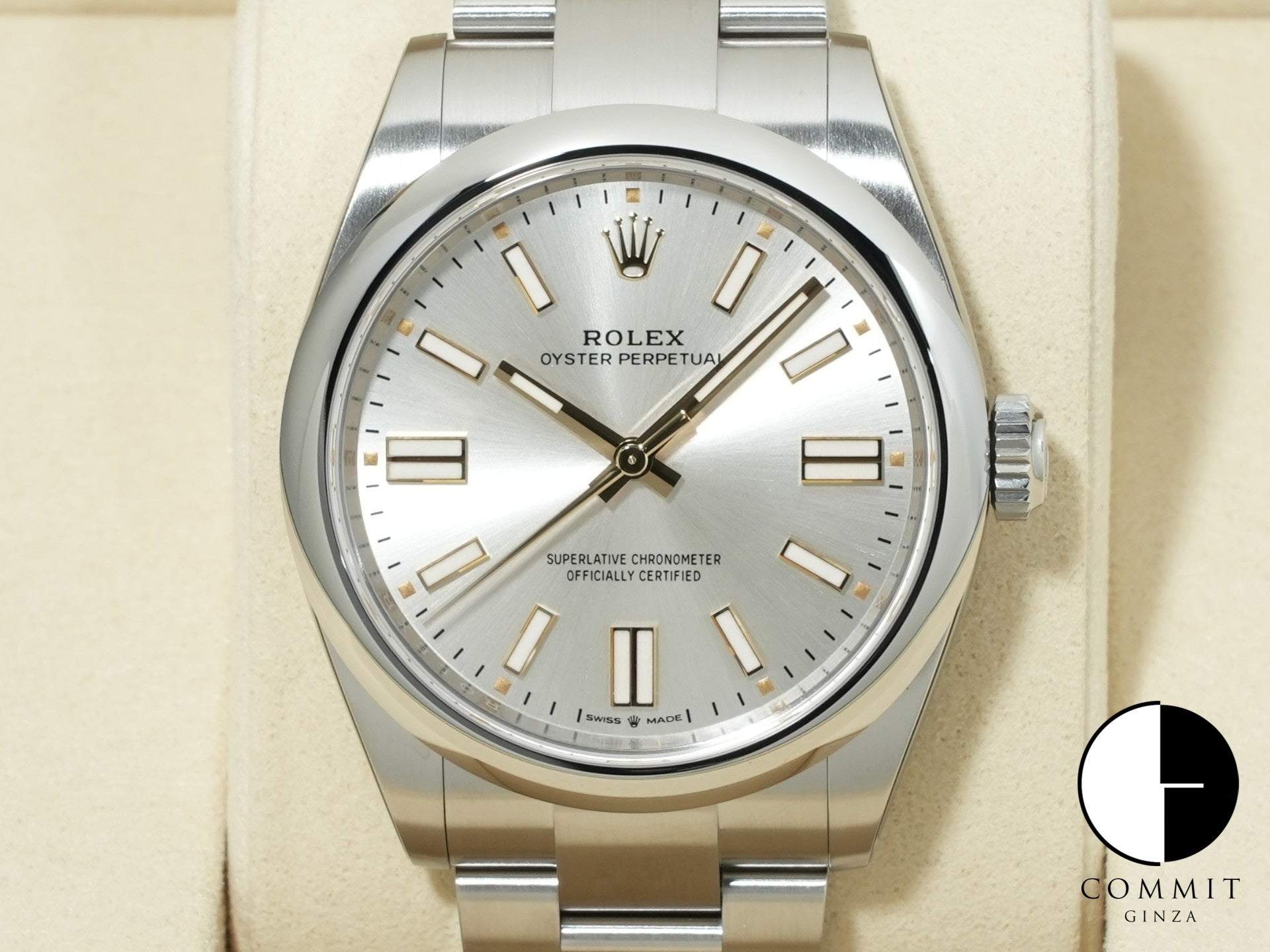 ロレックス オイスターパーペチュアル41 Ref.134300 ステンレススチール シルバー文字盤 未使用 w2e8qjda