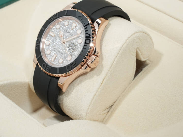 ロレックス ヨットマスター40 Ref.126655 エバーローズゴールド パヴェダイヤモンド文字盤 美品 r3kfsf6y